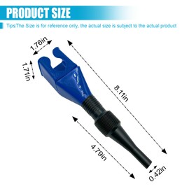 UHANBUT Flexible Car Fuel Funnel, Retractable Plastic Automotive Oil Exchange Funnels, Foldable Clasp Gasoline Funnels, Universal Draining Tool for Cars and Motorcycles (5PCS)