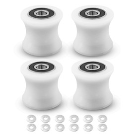 Total Trainer Rollers Wheels Set of 4 Fit for Models DLX DLX II DLX III Adv DLX Pilates Pilates Pro 2500 3000 4000 570 2000, White
