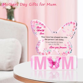 Mothers Day Gifts, Gifts for Mum - Engraved Acrylic Butterfly Plaque Mum Gifts, Mothers Day Gifts for Mum, Mothers Day Gifts from Son, Daughter, Mother's Day Gift Ideas, Step Mum Gifts, Best Mum Gifts