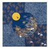Furoshiki Wrapping Cloth Rabbit in The Moon Navy Base Motif