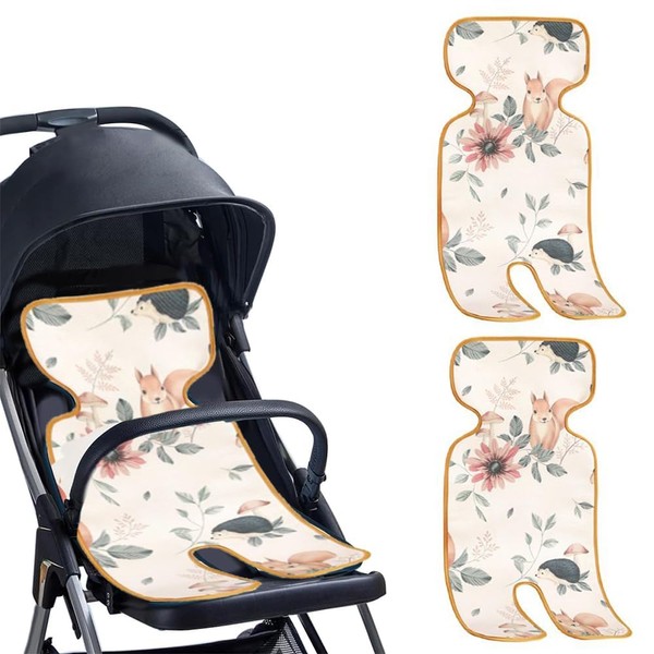 2PCS Stroller Cooler Pad Universal Reversible Breathable Gel Mat for