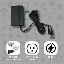 Old Skool 3 in 1 AC Adapter NES/SNES/GENESIS1 Power Supply