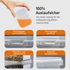 Marzoon 30 Plastic Jars Set with Lids Small Square 280