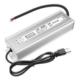 23.3A 280W 12 Volt LED Power Supply, 110V AC to 12V DC Converter, Waterproof IP67 Driver Low Voltage Transformer Power Adapter for Indoor Outdoor LED Lights