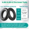 (2 Pack) RRQ 4.80/4.00-8 Tire Inner Tube with TR-13 Straight