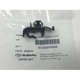 Subaru 2005-09 Outback Legacy & 2017-2019 Impreza Front Hood Rod Clamp Clip Bracket - 57255AG00A - Genuine OEM