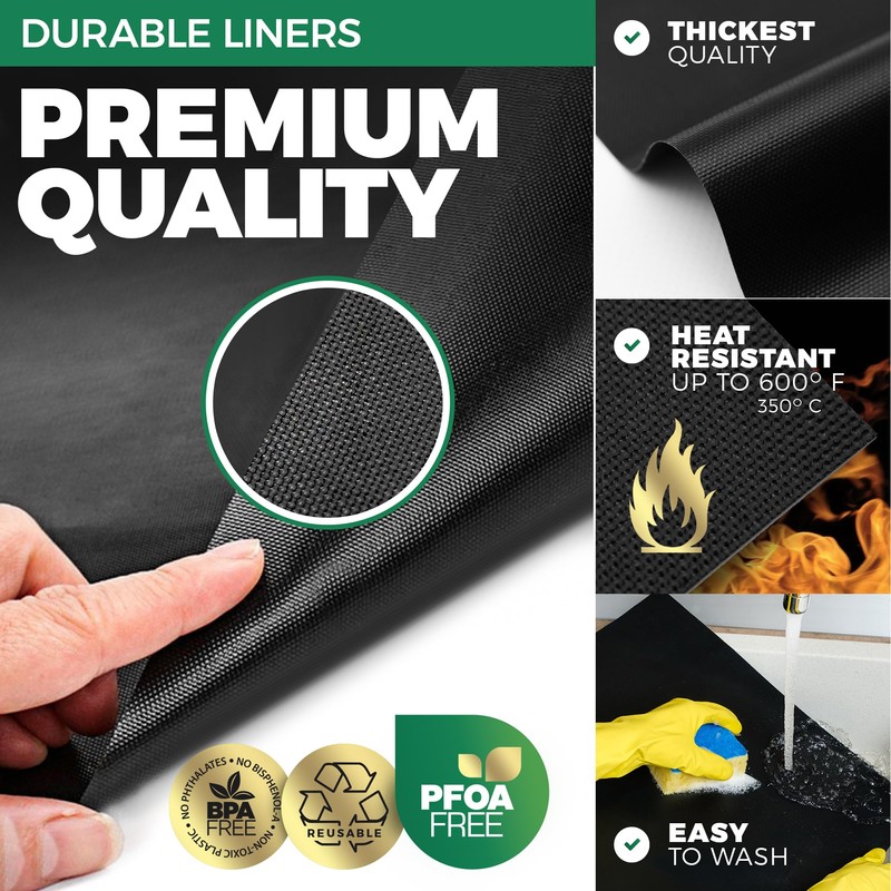 Oven Liners for Bottom Rack of Gas Electric Oven -