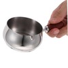 Gatuida Versatile Sauce Dishes Stainless Steel Sauce Pan Wood Handle