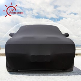 Xipoo Fit 2008-2023 Dodge Challenger Car Cover Sedan Cover UV Protection Windproof Dust Proof Scratch Proof Outdoor Full Car Cover for 2008-2023 Dodge Challenger Accessories (Fit Dodge Challenger)