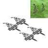 4Pcs Garden Gnome Plant Markers Durable Rustproof Decorative Metal Plant