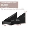 12-Tier Tile Sample Display Stand, Large Tile Sample Display Rack,
