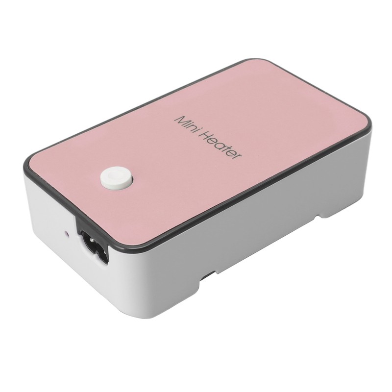 Mini Space Heater Pink Fast Heating Rotatable Holder Anti Slip