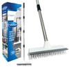 Floor Squeegee Broom Scrubbing Brush with Stiff Brush Bristles and
