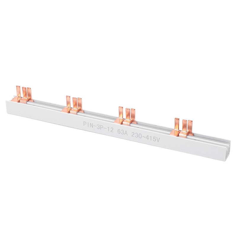 PIN TYPE Copper Busbar 3P 12 Way 63А PVC Good