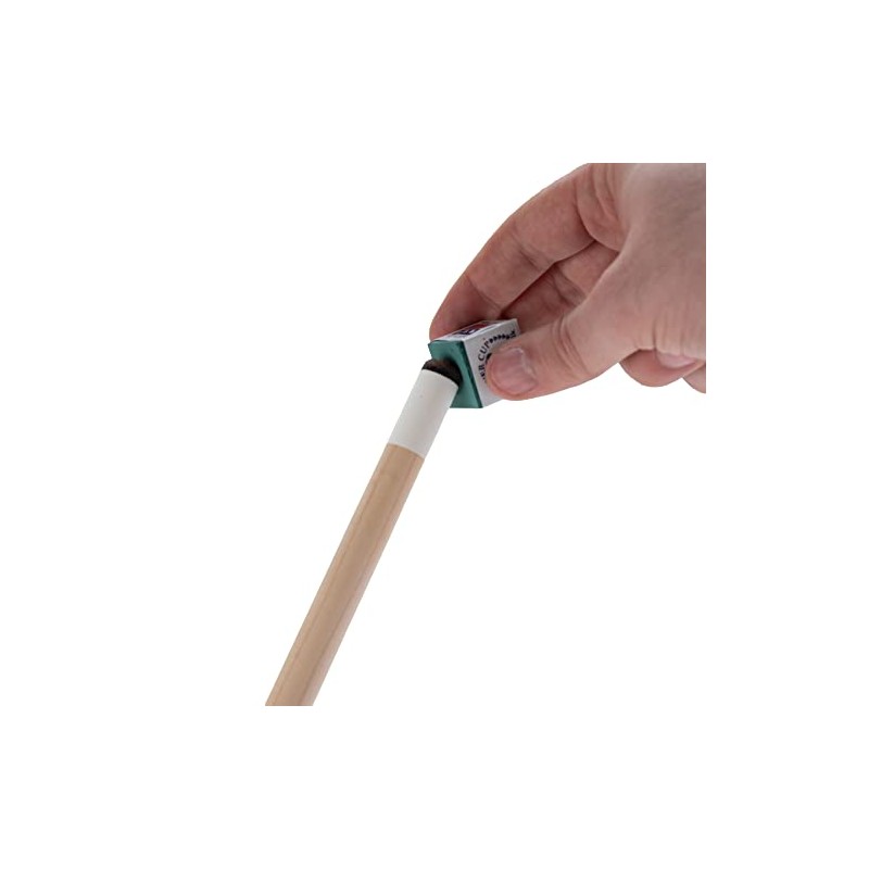 Silver Cup Billiard/Pool Cue Chalk Box, Green, 12 Cubes
