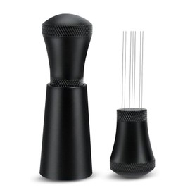 WDT Tool, WDT Tool Espresso Distribution Tool, 0.3mm Stainless Steel 7 Needles WDT Tool Coffee Stirrers Distributor with Stand for Barista