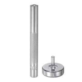 sourcing map Eyelet Hole Punch Die Tool 5mm 45# Steel Grommet Setter Install Tool Hollow Punch Tool Kit with Base for Fabric Clothing Crafts Bags