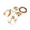 Rabbits Cage Hanging Chew Toys Safe Teeth Grinding Healthy Bunny