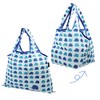 SCANDINAVIANFOREST Folding Shopping Bag, Hedgehog (Indigo), purple, (indigo)
