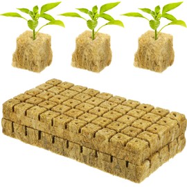 Cubes for Hydroponics Cubes 1 Inch Planting Cubes (2 Sheets, 100 Plugs Total)