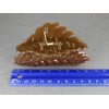 Brown leaf hair clip claw butterfly clamp 4 inches long