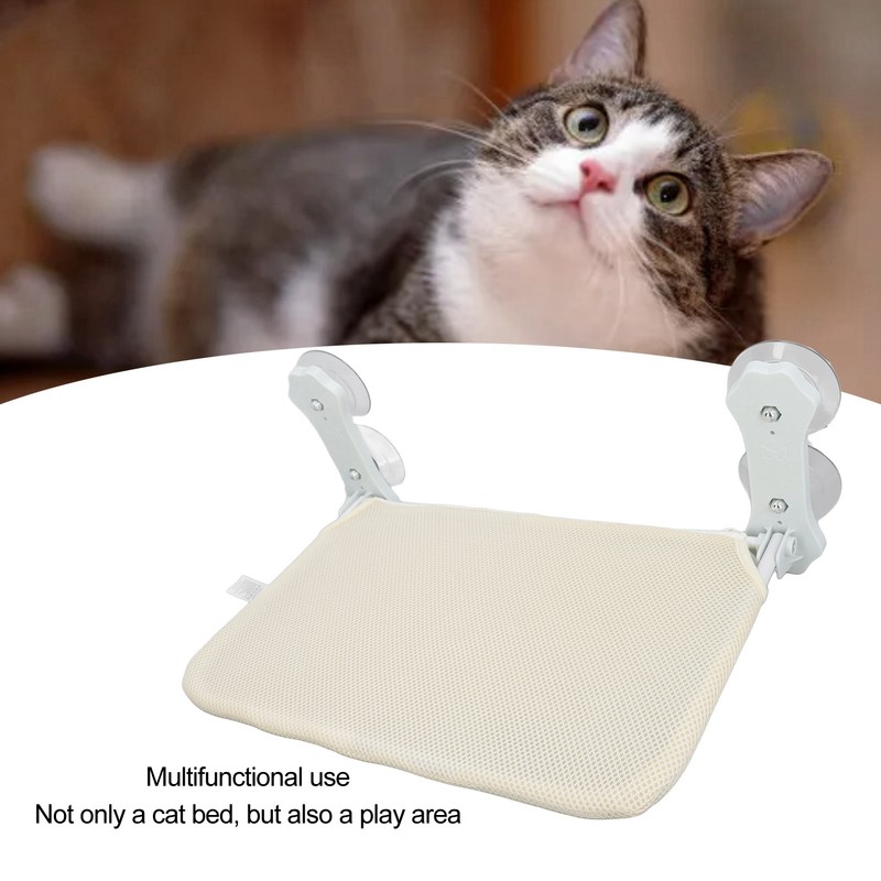 Foldable Cat Hammock Robust Frame Washable Stable Cozy Cat Suction