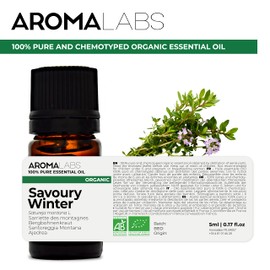 Bio - Savoury Winter Essential Oil - 5mL - 100% Pure, Natural, Chemotyped and AB Certified - AROMA LABS (French Brand)