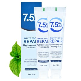 Set 2-Pack Hydroxyapatite Toothpastes for Enamel Protection and Tooth Strengthening，Fresh Breath，Formula mild Mint， Daily Use for Oral Health. (2)