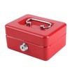Cash Box with Money Tray Metal Storage Safe Lock Box