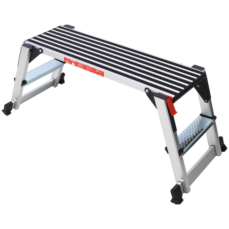 Aluminum Platform Work Bench Folding Drywall Stool - 330 lbs