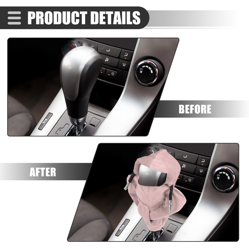 X AUTOHAUX Universal Car Gear Shift Cover Shift Knob Cover,