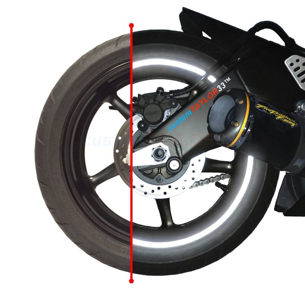 customTAYLOR33 Black High Intensity Grade Reflective Performance Reflective Tire, 20