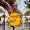 Duck Keychain Gifts, Funny Cute PVC Yellow Duck Themed Gift,