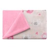 Cobertor Alaska Cuna Microfibra Doble Vista Calientito Bebé Color Rosa