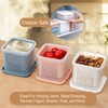 kumet Reusable Fruit Storage Container with Removable Drain Basket, Ideal