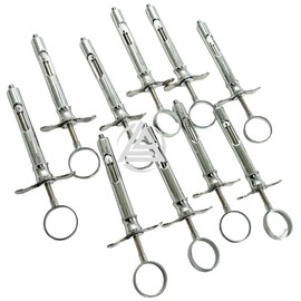 Set of 10 Self-Aspirating Oral Dental Syringe 1.8mL (1.8CC) Anesthetic Dental Syringe - German Stainless