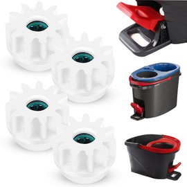 CANIPHA 4pcs Spin Mop Replacement Parts, Spin Bucket Mop Clutch Bearing Gear Sprockets Repair Replacement Mop Pedal Broom Spin Replacement for More Rotation Mop…