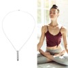 Mindful Breathing Necklace, Portable Stainless Steel Anxiety Necklace, Breathwork Tool