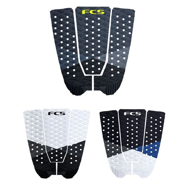 FCS Surfing Deck Pad KOLOHE ANDINO Athlete Series Surf Traction 3 Piece (WHITE)