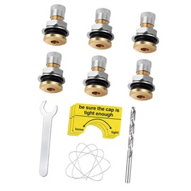 Milageto 6Pcs Fuel Gas Tank Vent Caps Fuel Jug Vent Caps Plug Replace Part Smoothly Rubber Sealing Rings Vent Plug 5 Gallon Gas Can