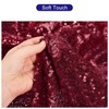 MECCANIXITY Sequin Fabric Burgundy Red, 4 Yards Length 4.2 Feet