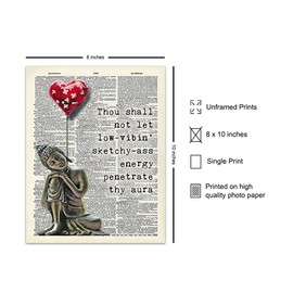 Zen Decor - Buddha Statue Wall Art - Spa Room Decor - Spiritual Gifts for Women - Meditation Gifts - Encouragement Gifts for Women - Namaste Wall Decor - Buddhist Decor - Positive Quotes Wall Decor