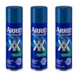 Arrid ARRID XX Ultra Clear Anti-Perspirant Deodorant Spray, Ultra Fresh 6 oz (Pack of 3)