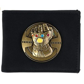 Thanos Metal Glove Logo Bi-Fold Wallet