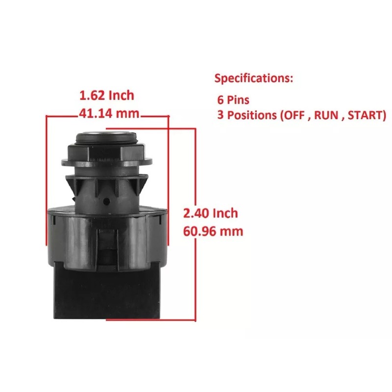 H&H bros For Polaris RZR 800 Ignition Key Switch EFI