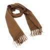 70% Cashmere 30% Wool Unisex Winter Scarf - Vicuna Brown