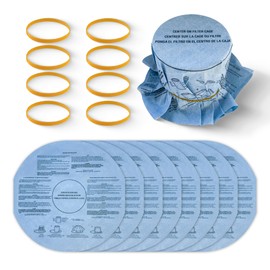 Audvln Shop Vac Filters VF2002 – 8-Pack Reusable Wet Dry Vac Disc Filters with 8pcs Retaining Bands for 5 Gallon and Larger Shop Vac Wet/Dry Vacuum Cleaners
