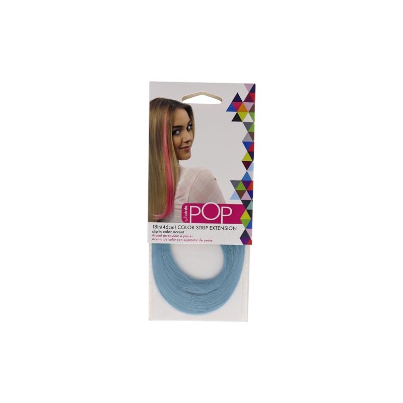 Hairdo Pop Color Strip Extension Blue Frosting