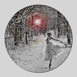 Fashion Jewelry MUSIC BALLERINA BALLET DANCE SNOW FOREST ART Pendant Silver 20" Necklace Women