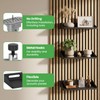 GEEKHOM Acoustic Panel Shelves 2 Pack: No Drill Floating Shelves
